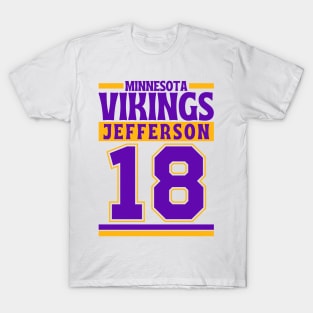 Minnesota Vikings Jefferson 18 American Football Edition 3 T-Shirt